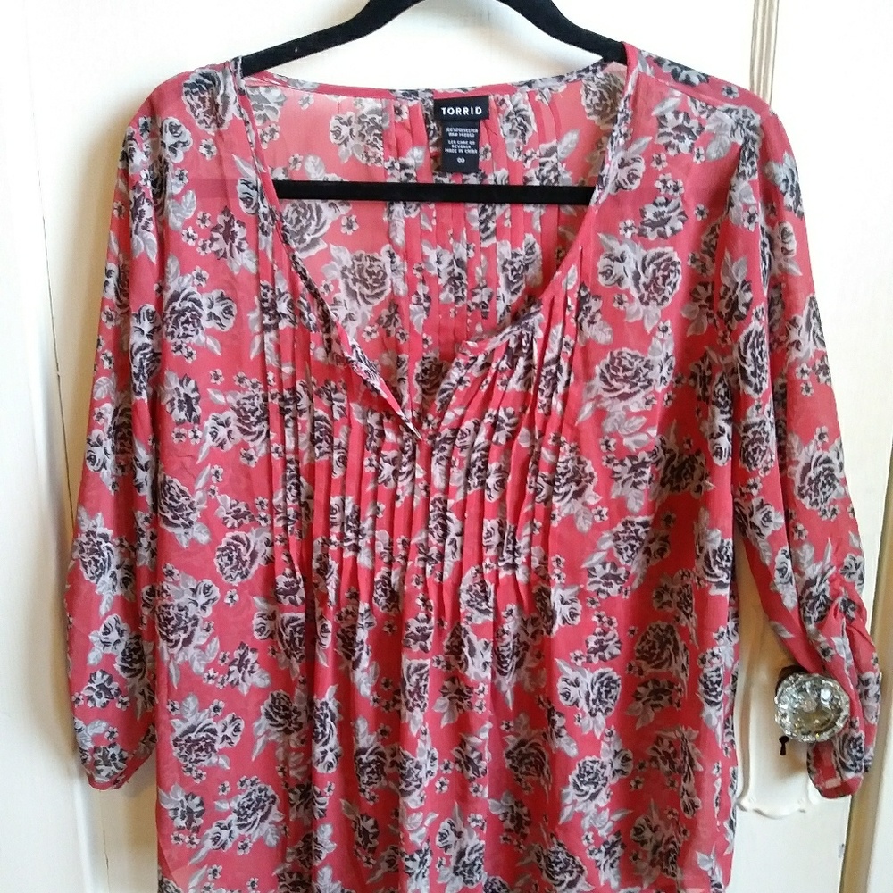 Torrid Sheer Blouse